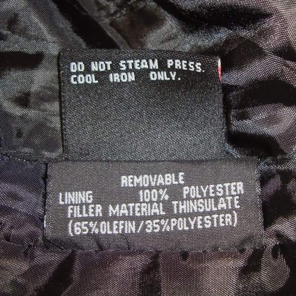 NEW FIRST Mfg. Co. Leather Gear Black Jacket w/Removable Quilted Liner Size L - Picture 11 of 16